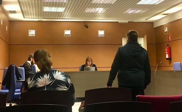 Una testigo de uno de los juicios rápidos celebrados por el Juzgado de Instrucción número 3 de Vitoria.