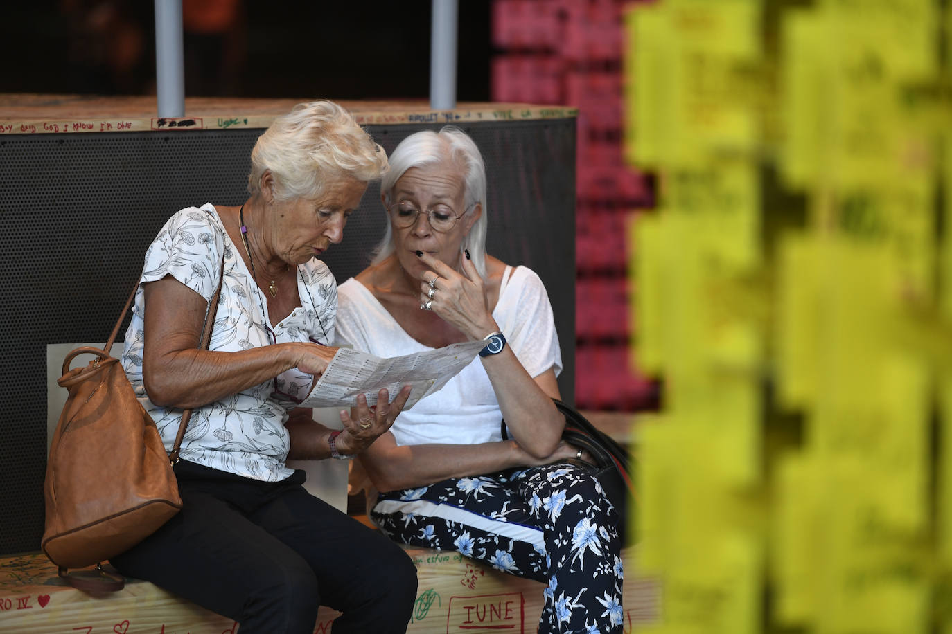 La exposición instalada en la Alhóndiga para promover la creación de ideas.