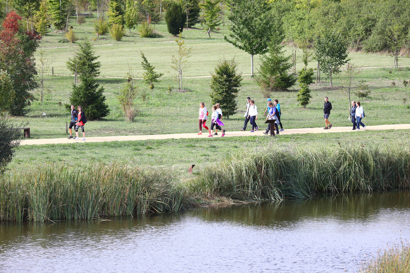 La popular cita ha reunido este año a cerca de dos mil participantes en un recorrido cargado de buen ambiente por el parque de Olárizu. Todo lo recaudado a través de las inscripciones para esta prueba que nació en 2012, coincidiendo con el reinado de Vitoria como 'Green Capital', irá destinado a la agencia de colocación de parados que Cáritas tiene en el barrio de Zaramaga.