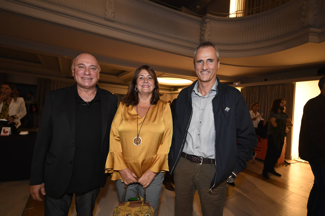 Gustavo Acosta, Carmen Manrique y Roberto Moso.