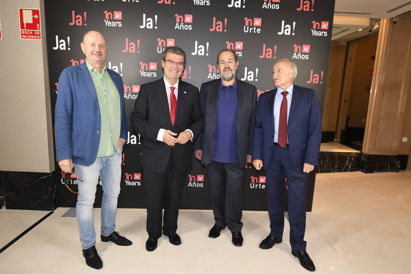 Fernando Marías, Juan Mari Aburto, Juan Bas y Gorka Martínez.