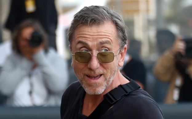 Tim Roth, a su llegada a San Sebastián. 