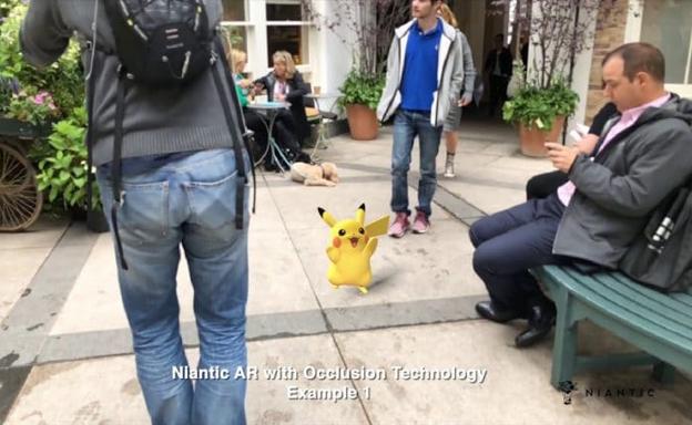 Oclusión en realidad aumentada con 'Pokémon Go'