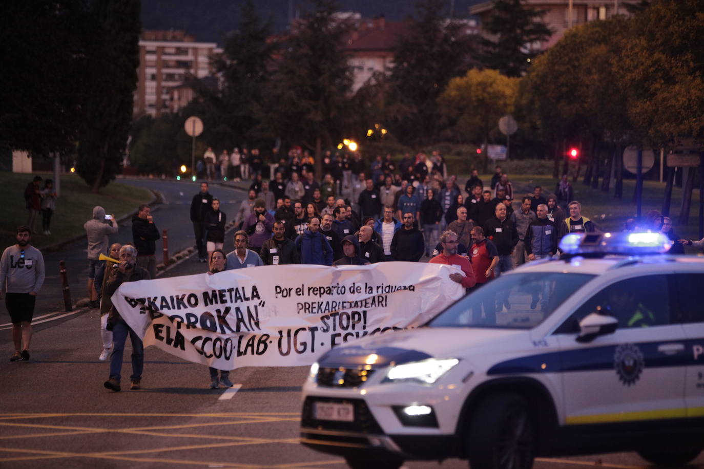 Fotos: Protestas en Barakaldo por la huelga del metal