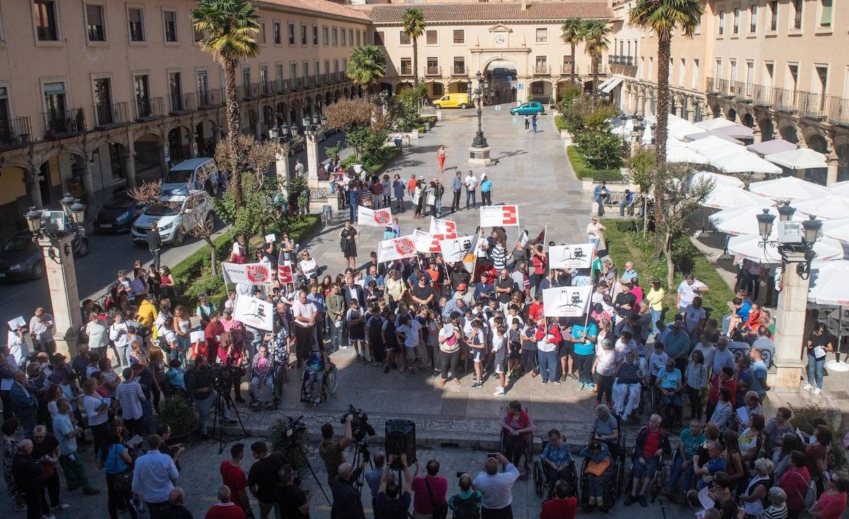 Concentración en la localidad granadina de Guadix