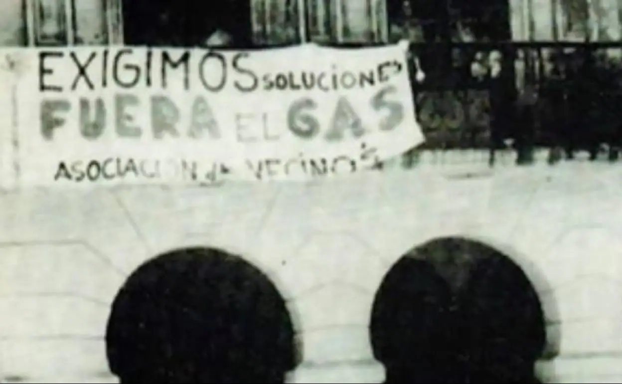 Protestas por la contaminación a finales de los sesenta en Erandio. 