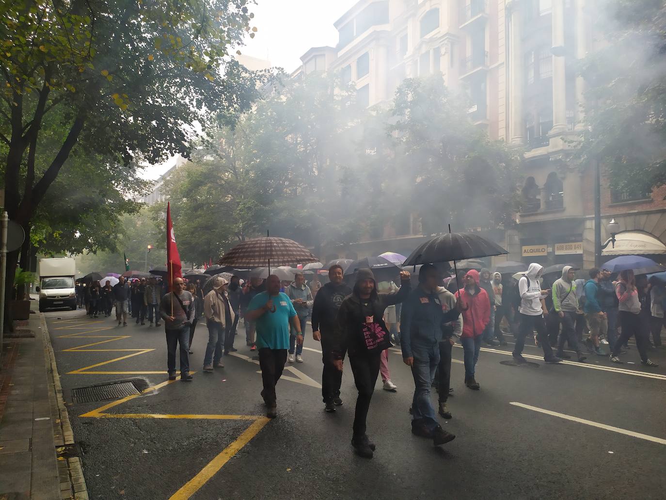 Fotos: La quinta jornada de la huelga del metal concluye con una manifestación en Bilbao