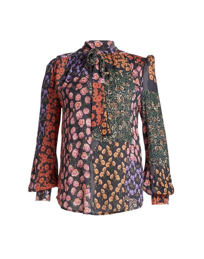 Camisa con estampado multicolor de Manila Grace (227 euros)