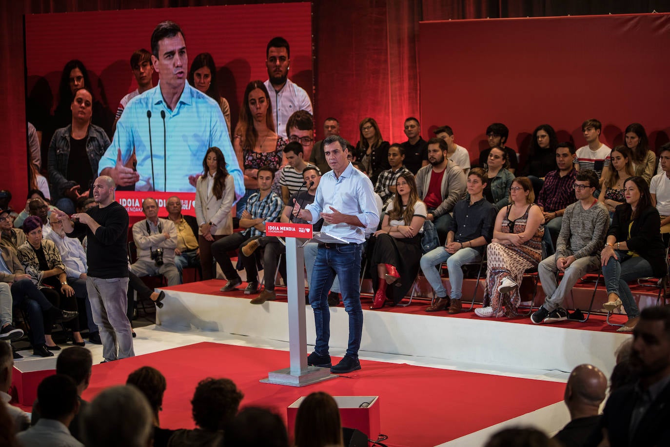 Fotos: Las imágenes de Pedro Sánchez, en Barakaldo