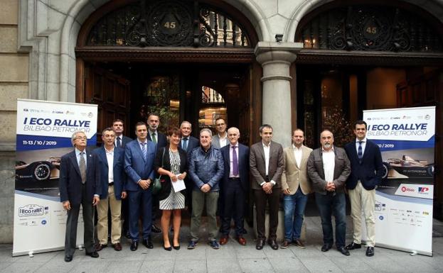 Presentación de el I Eco Rallye Bilbao Petronor. 