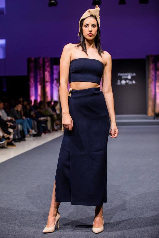 Las colecciones de La nieta de Inés, Rebeca Ruiz, Eder Aurre y la pareja formada por Miguel Gutiérrez y Cristina Lefter cerraron el Encuentro de Nuevos Creadores de Moda de la Pasarela Gasteiz On.