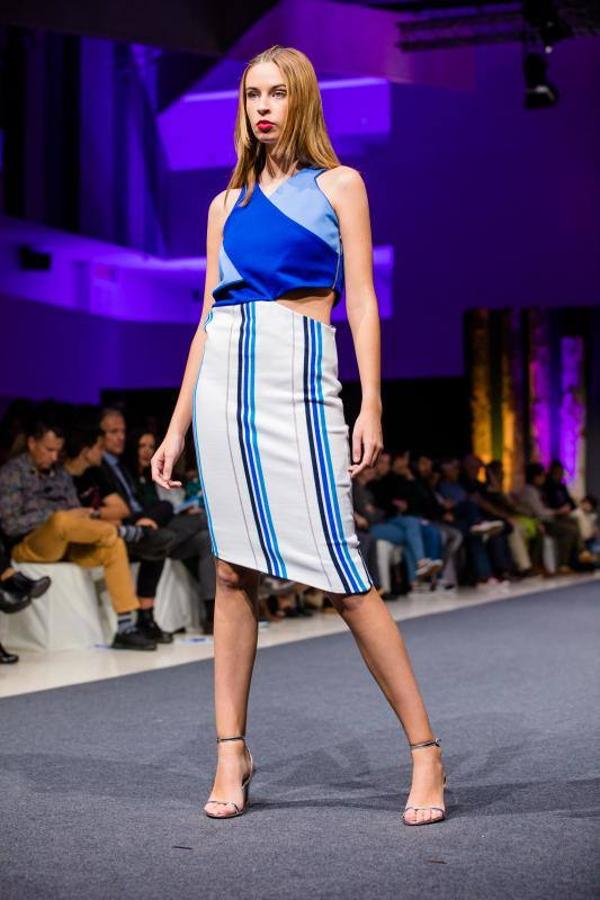 Las colecciones de La nieta de Inés, Rebeca Ruiz, Eder Aurre y la pareja formada por Miguel Gutiérrez y Cristina Lefter cerraron el Encuentro de Nuevos Creadores de Moda de la Pasarela Gasteiz On.