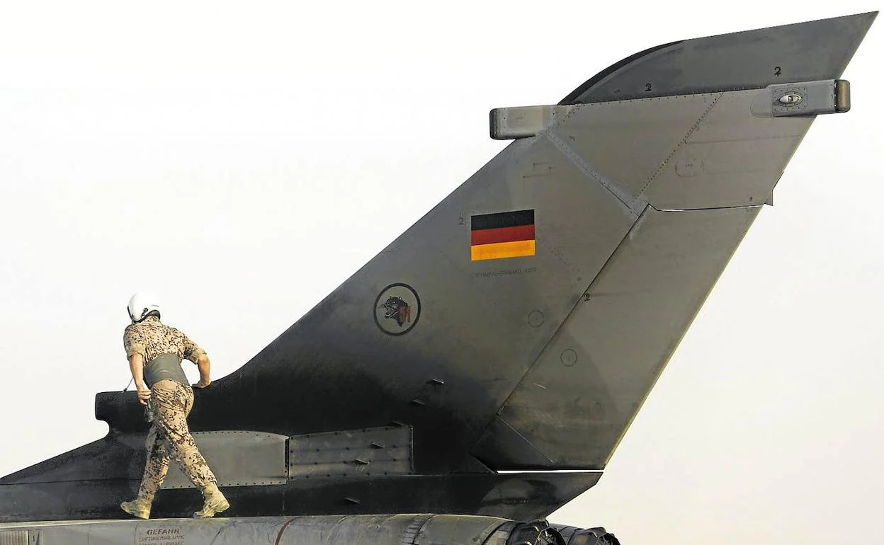Un cazabombardero Tornado del Ejército alemán, en una imagen de archivo.