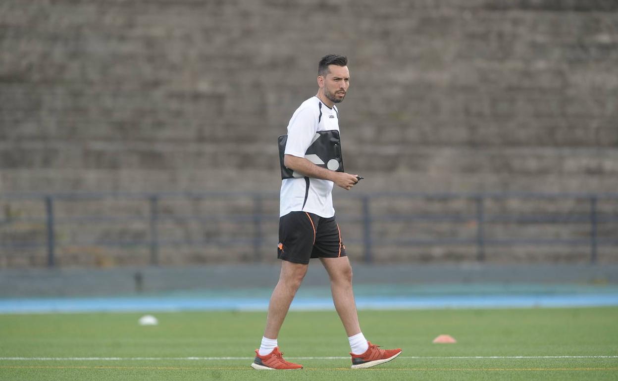 Hernán Pérez, durante un entrenamiento. 