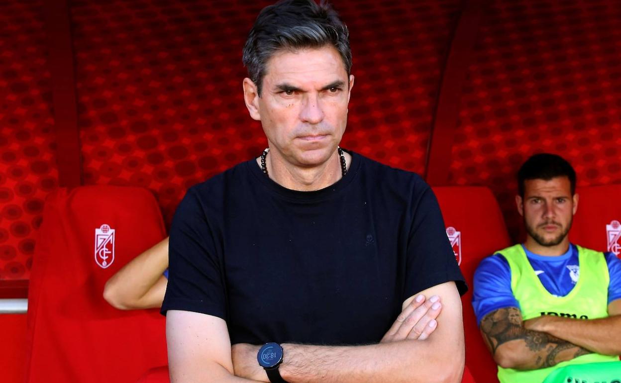 Pellegrino, en el banquillo del Leganés. 