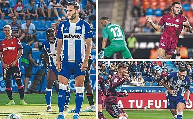 Lucas estrenó su cuenta de penalti ante el Mallorca (izquierda), marcó el gol de la esperanza en Mestalla (arriba) y sentenció ante el Celta (abajo). 