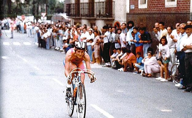 Dina, en una prueba.