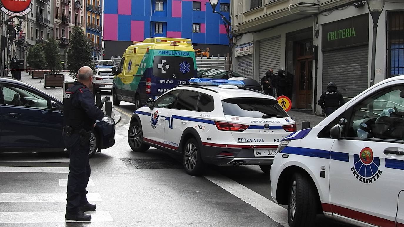 La Ertzaintza ha acordonado la zona.