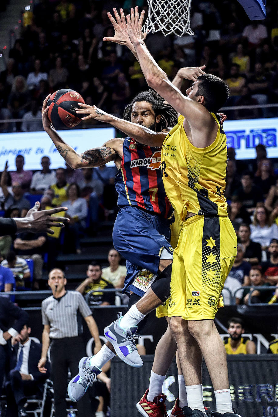 Un lance del partido. 