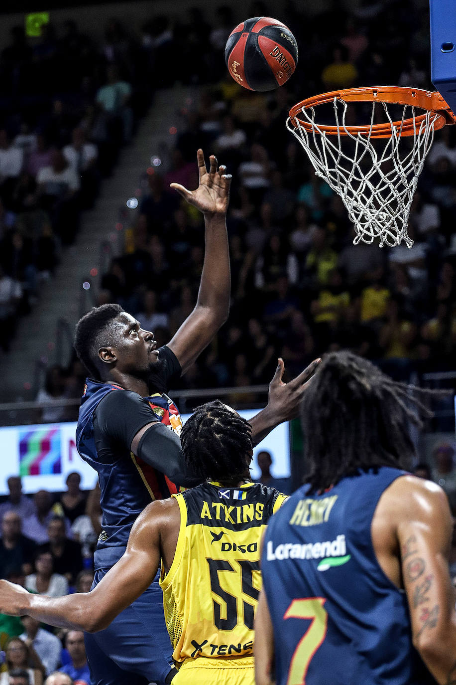 Un lance del partido. 