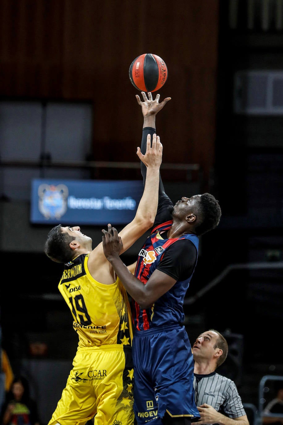 Un lance del partido. 