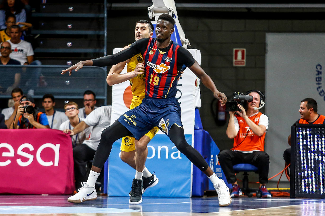 Un lance del partido. 