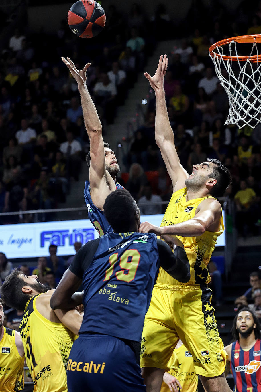 Un lance del partido. 