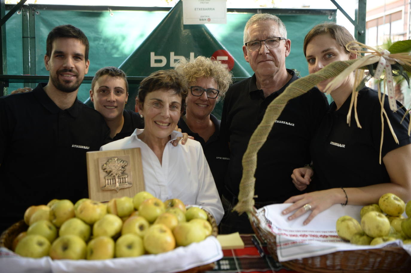 Ganadores del premio a la mejor fruta.