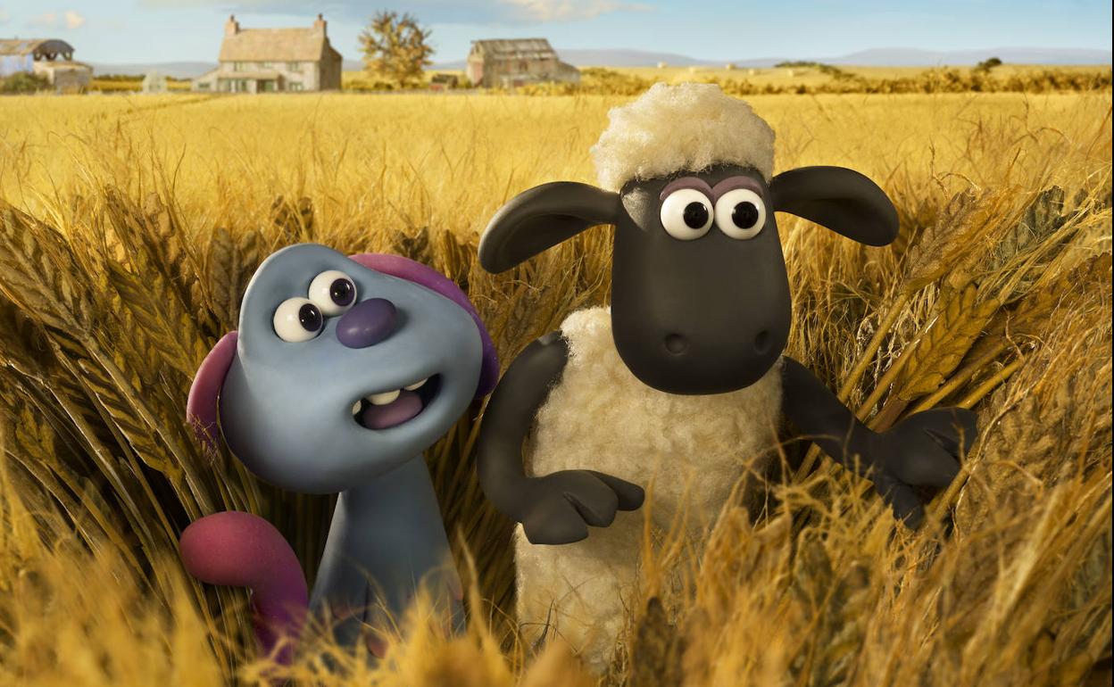 La oveja Shaun y su nuevo amigo extraterrestre.