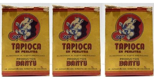 Envases de tapioca en perlitas.