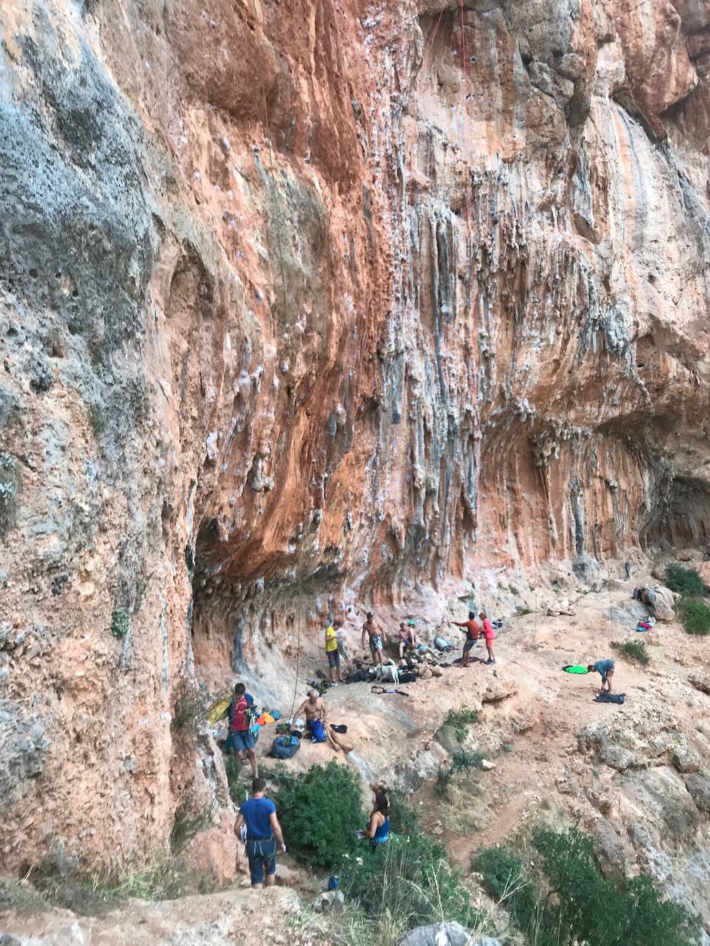 Unas paredes ideales para la escalada.