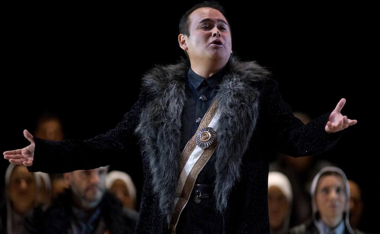 Javier Camarena en una representación de 'I puritani' en el Teatro Real de Madrid 