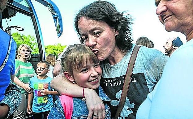 Acogida a niños bielorrusos el pasado verano.