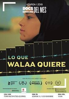 'What Wallaa wants' dokumentalaren kartela. 