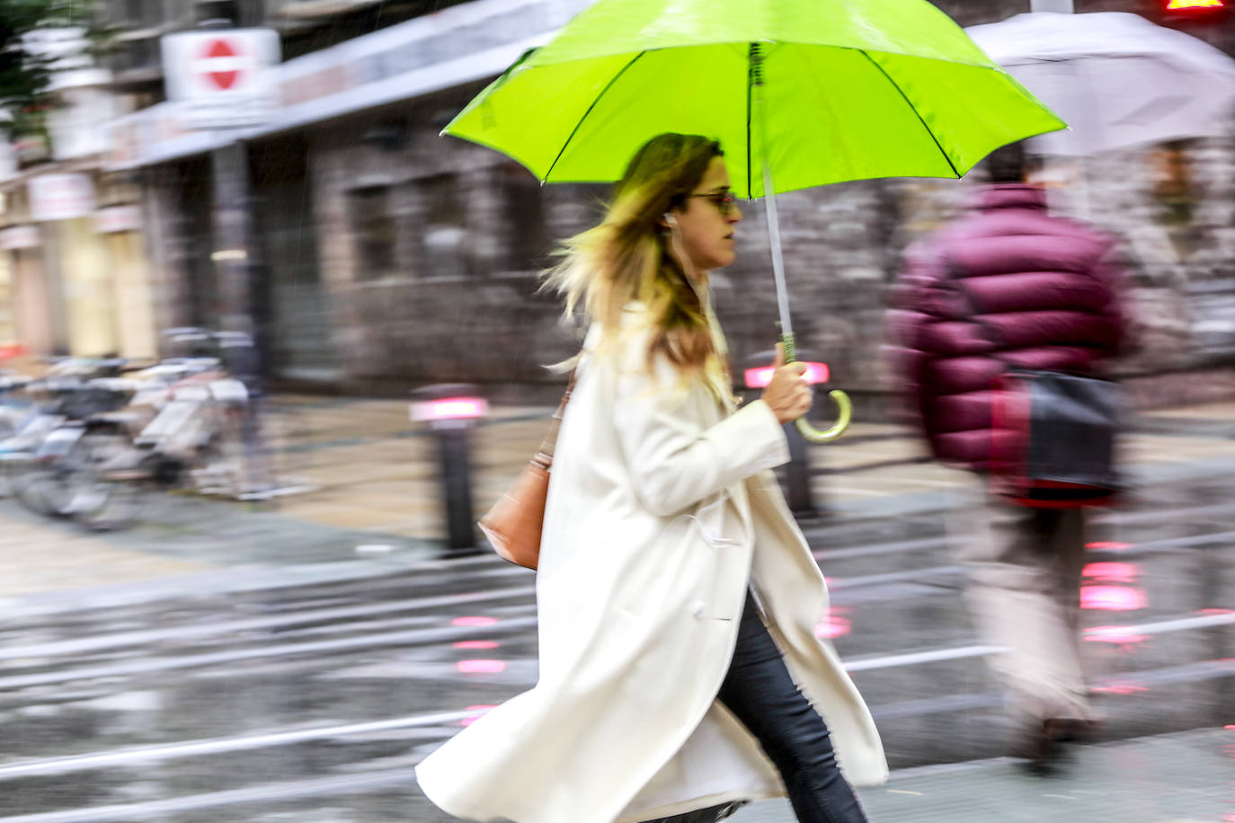 Fotos: Primeras nieves y persistentes lluvias en Álava