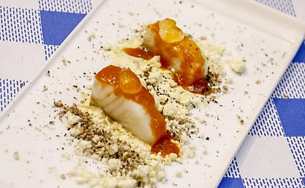 El 'bacalao pisto y no visto' de Kukubarre. 