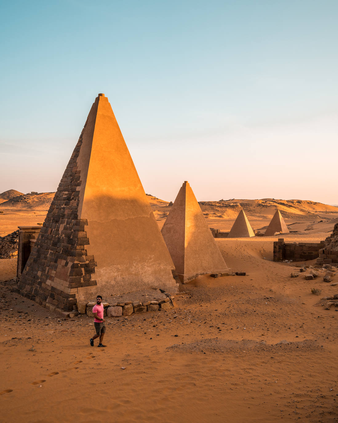 Pirámides de Meroe en Sudán. 