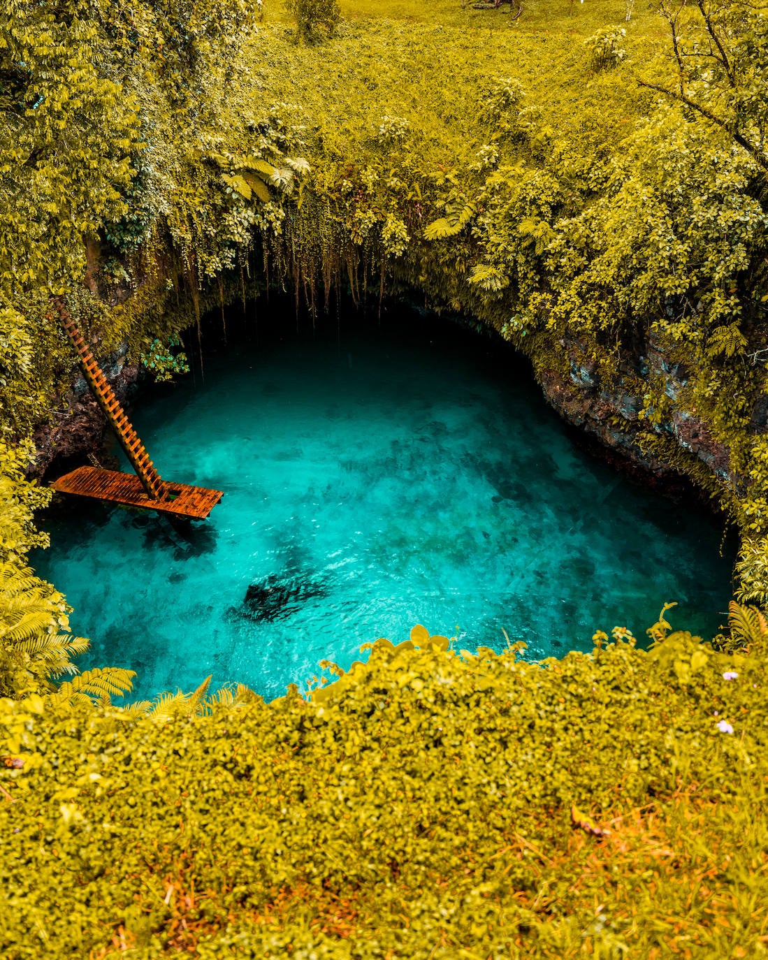 Piscina natural en Samoa.