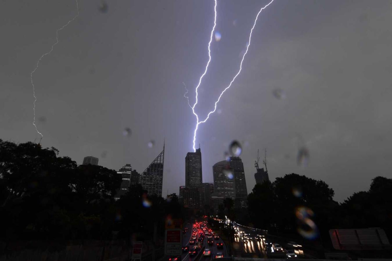 Tormenta en el centro de Sidney (Australia)