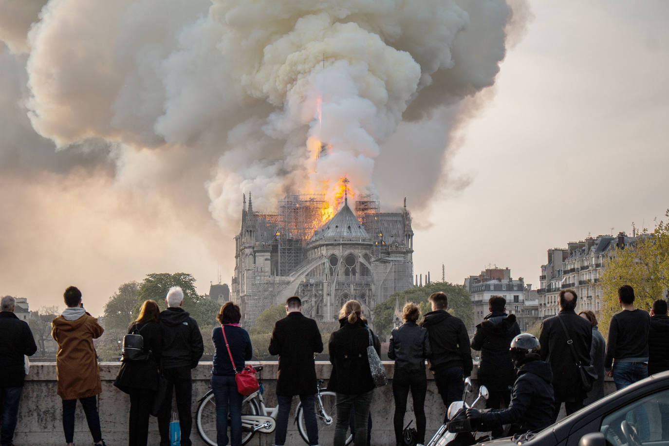 La Catedral de Notre-Dame ardió el pasado mes de abril (París, Francia).