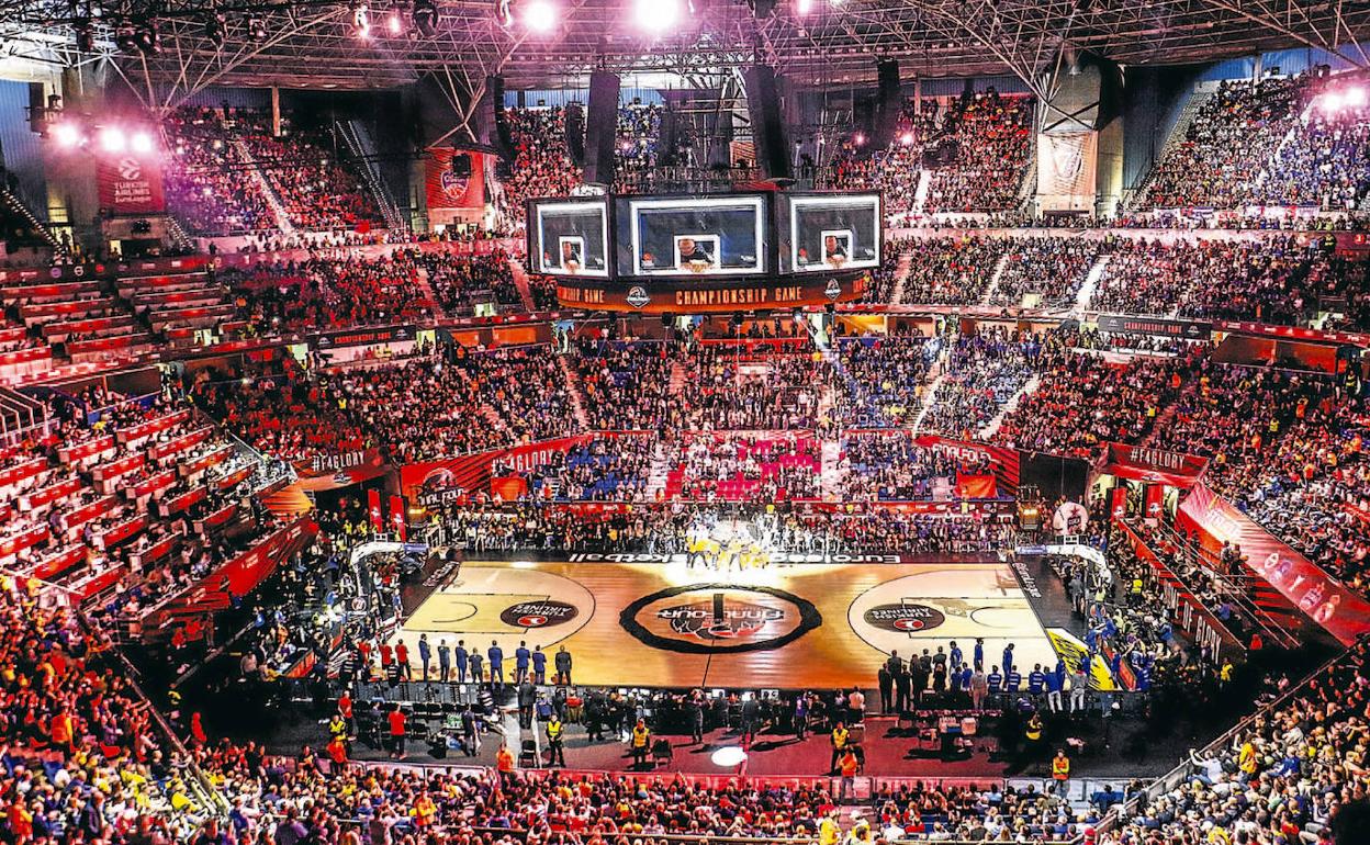 Aspeto del Buesa Arena durante la celebración de la Final Four. 