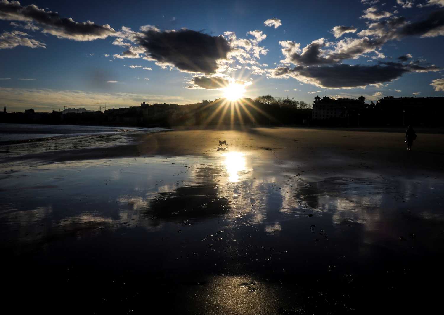 Vista de la playa de Ondarreta de San Sebastián