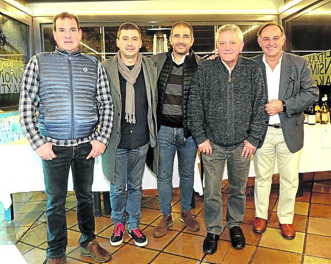 Iván Peciña, Sergio Figueras, Ugo Moreno, José Luis Gómez y Tomás Postigo.
