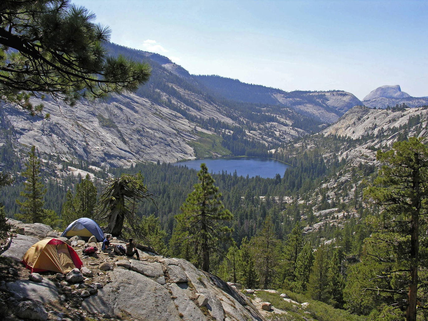 El paisaje en Yosemite es espectacular.