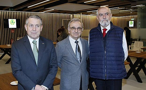 Luis Martínez Trascasa, José Vidal Sucunza y Pedro López Montoya.