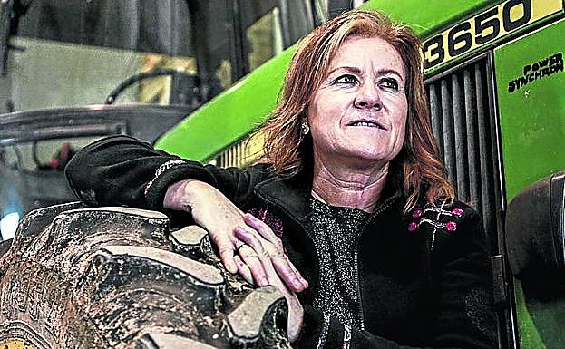 María Nieves Quintana, agricultora en Otazu.