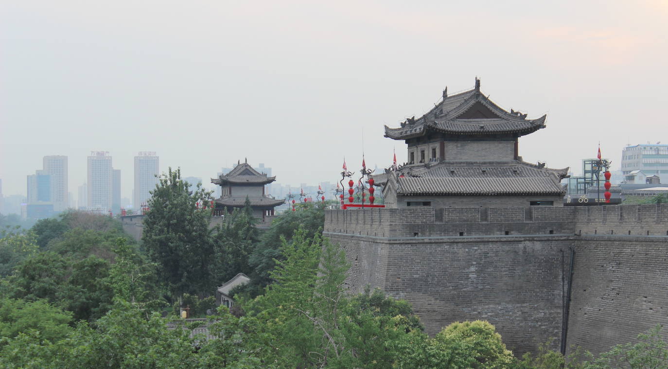 Muralla que rodea la ciudad de Xi'an (China)