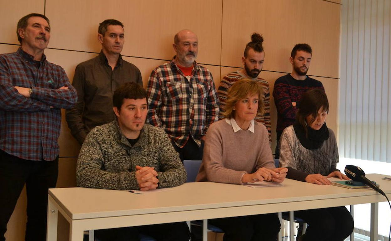 Representantes de EH Bildu en la comarca. 