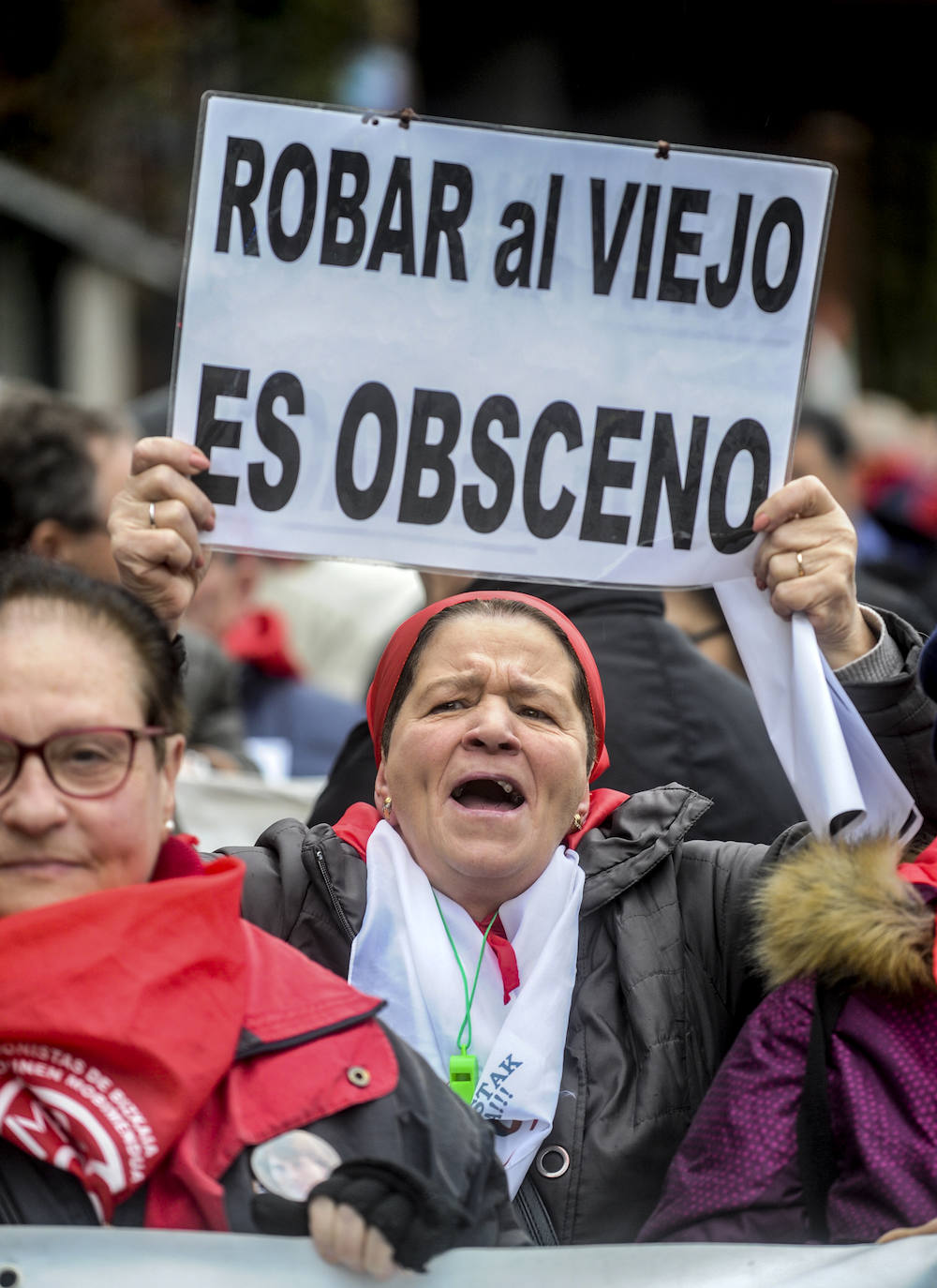 Una de las marchas ha partido desde el Palacio de Congresos Europa de Vitoria.