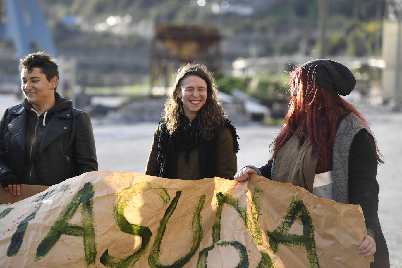 Rodaje de la webserie norteamericana «utopia plantilla» en los exteriores del entorno edificio de molinos (muelle astillero). 